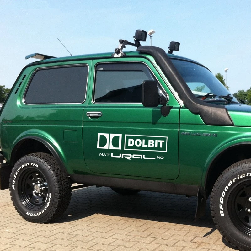 CS-025#Various Sizes/Colors car sticker DOLBIT URAL musical vinyl decal auto car stickers for bumper rear window for Lada Niva