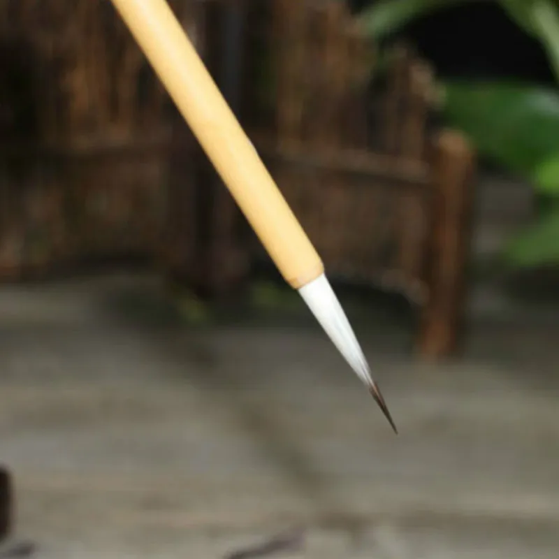 Weasel Hair Woolen Hair Chinese Calligraphy Brush Pen Slender Gold Brush Landscape Chinese Painting Brush Script Practice Brush