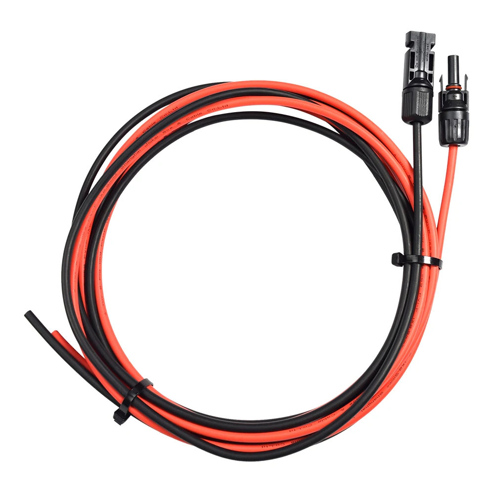 

20M PV connectin extension solar cable Black cable 10m+Red Cable 10m 2.5mm2 Black or Red TUV Approval Power wire Car Battery