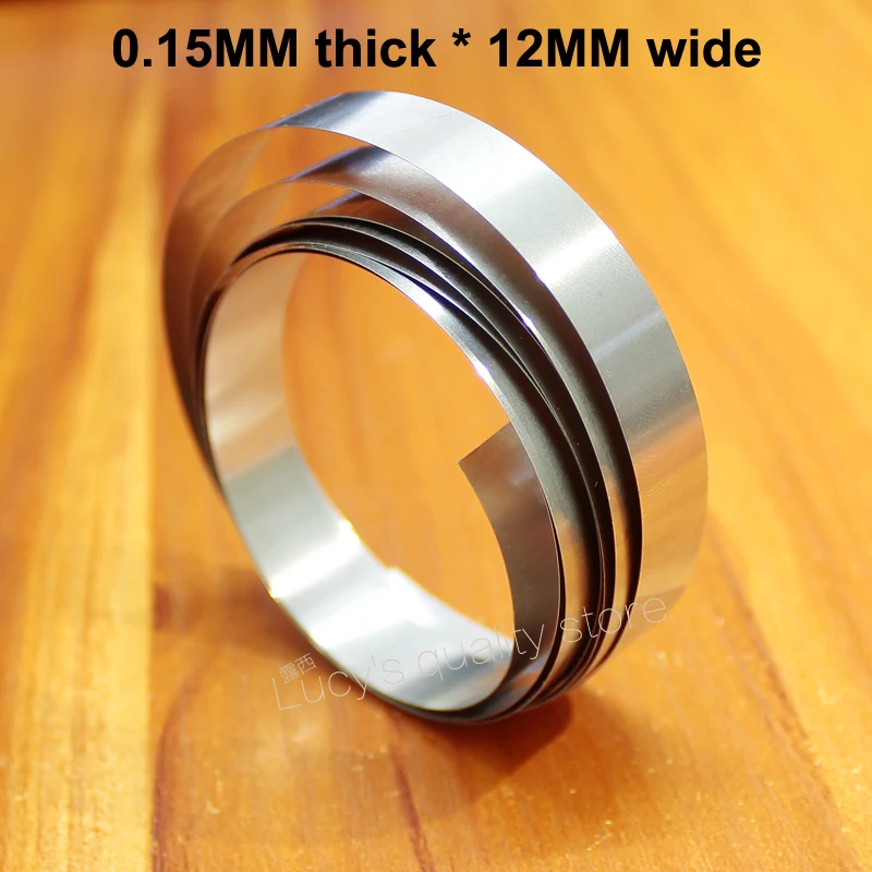 Correia de aço niquelado para soldagem por pontos de bateria, peça de conexão 18650 de bateria, aço niquelado 0.15mm de espessura * 12mm de largura