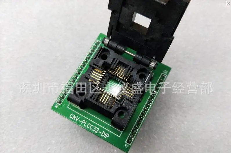 

CNV-PLCC32-DIP Original PLCC32 (flip) test socket