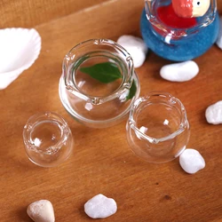 Miniature 1:12 Dollhouse Glass Fish Tank Transparent Aquarium Dollhouse Home Ornaments Doll Toy Gift Pretend Play Kids Toys