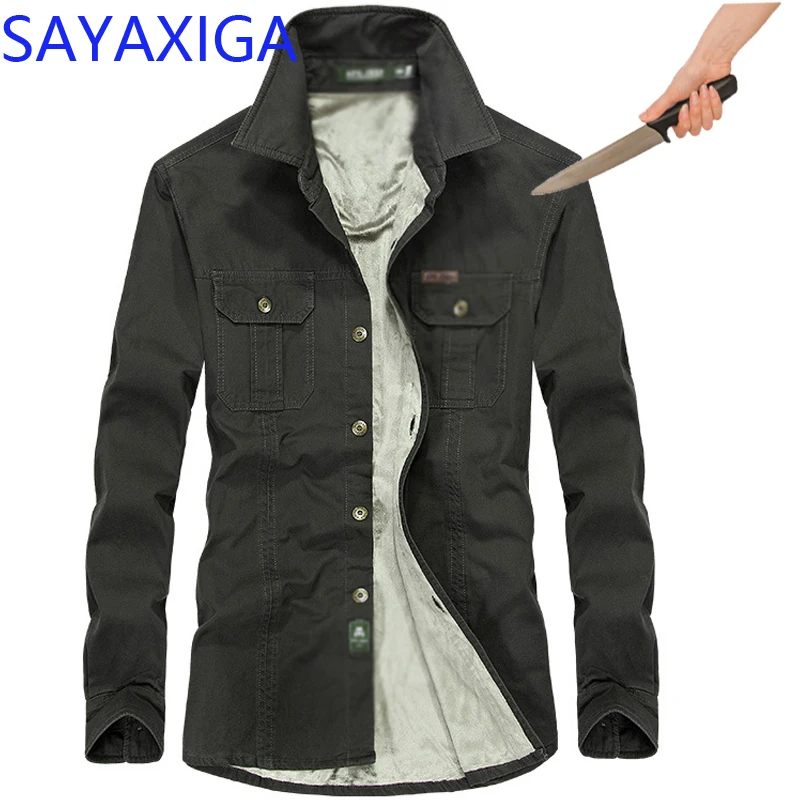 Self Defense Clothing Tactical swatt Gear Anti Cut Knife Stab Resistant Shirts Cut Proof Men Shirt Protection Security Clothing