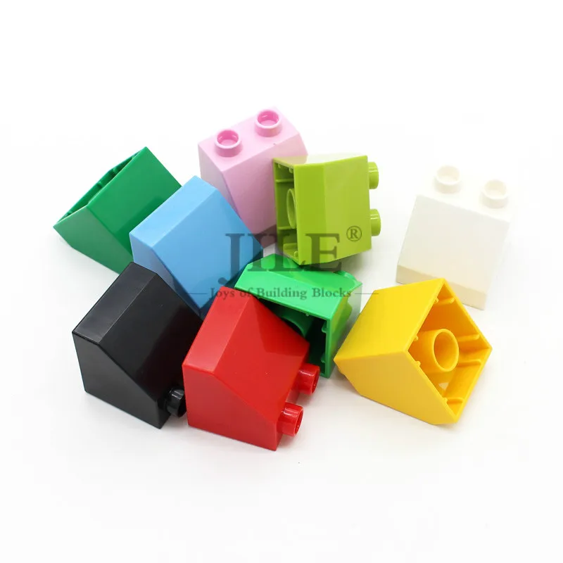 Big Size Building Blocks Brick 2x2 Slope 45 6474 Large Particles Compatible with Accessories Technic Science Technology Toys