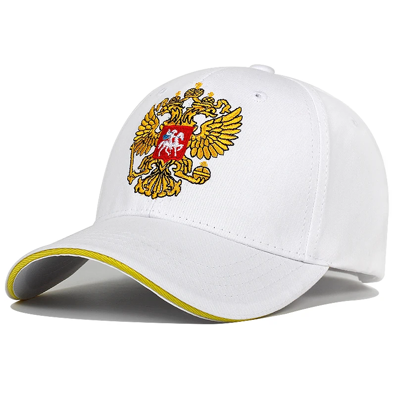 New Neutral Cotton Outdoor Baseball Cap Russia Badge Embroidery Snapback Fashion Sports Hat Men and women with Patriot Hat bone