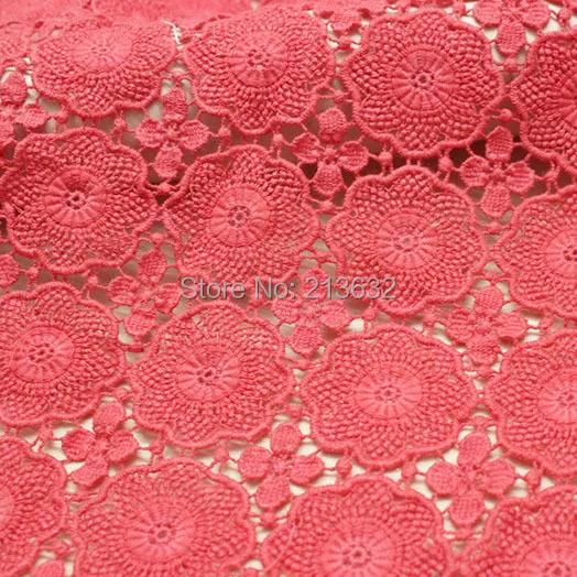 PQYY109 african guipure lace water soluble chemical lace hollow out african chemical lace water soluble tecido feltro wedding