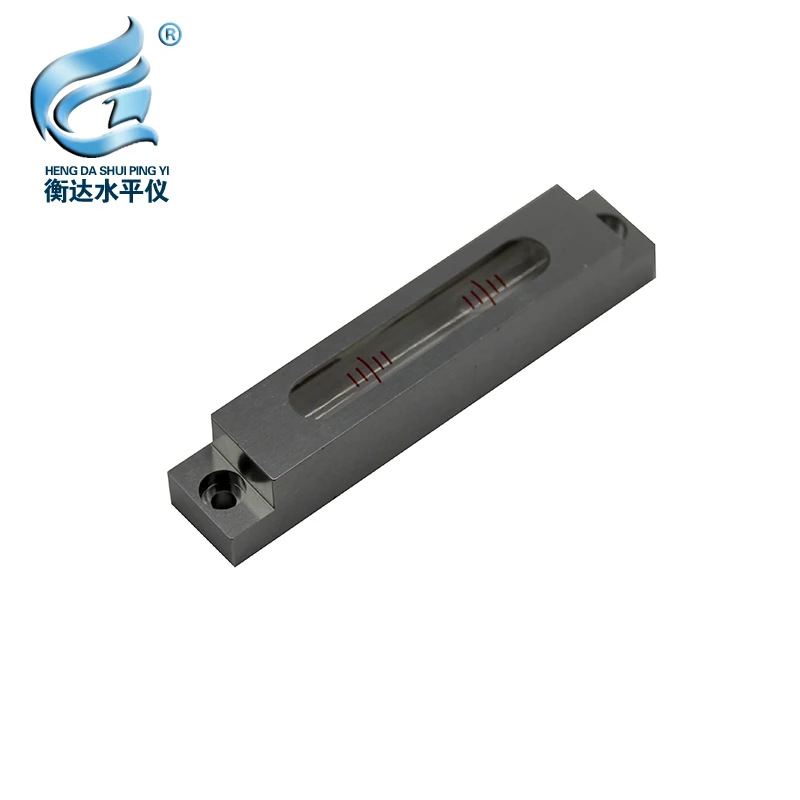 105mm HENGdaHigh Accuracy Metal Spirit Level Bubble Long Strip Metal Level Measuring Instrument Accuracy 0.02mm/m