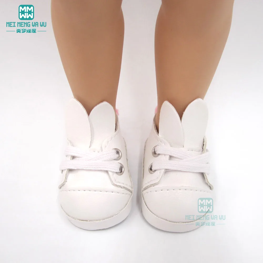 6.3cm*3cm dolls shoes fits16 Inch 40cm salon dolls Accessories Rabbit ear shoes