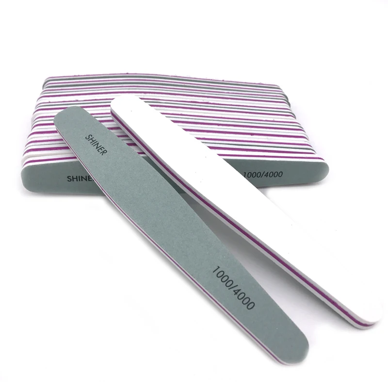 10 Pcs/lot Nail Buffer File 1000/4000 Grit Pro Polishing Blocks Buffing Sanding Files Nail Art Accessories Manicure Tools Buffer
