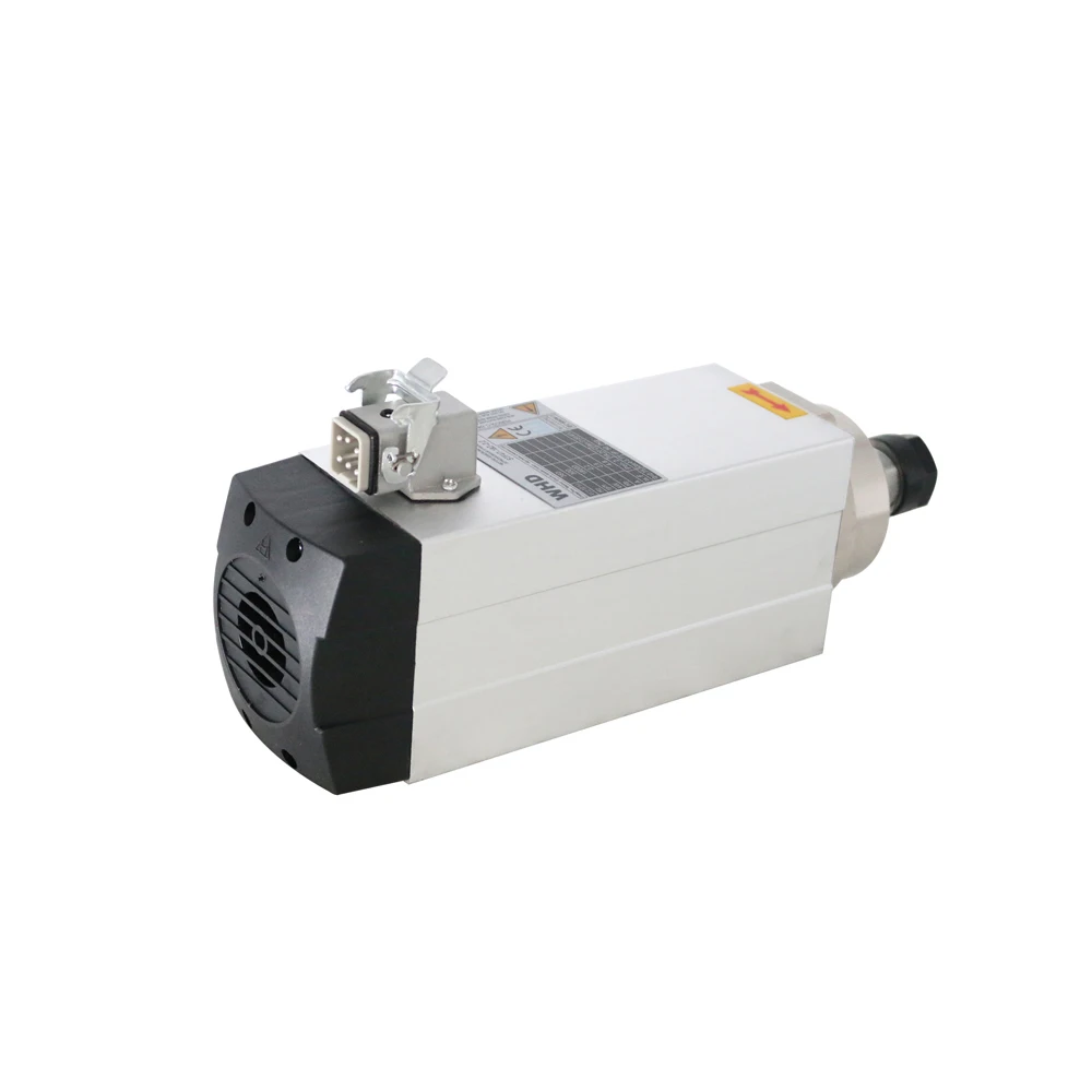 전문가용 2.2kw 380V/220V CNC 공기 냉각 스핀들 ER20 방진 18000 RPM 조각 기계 스핀들, 300Hz 스퀘어 스핀들
