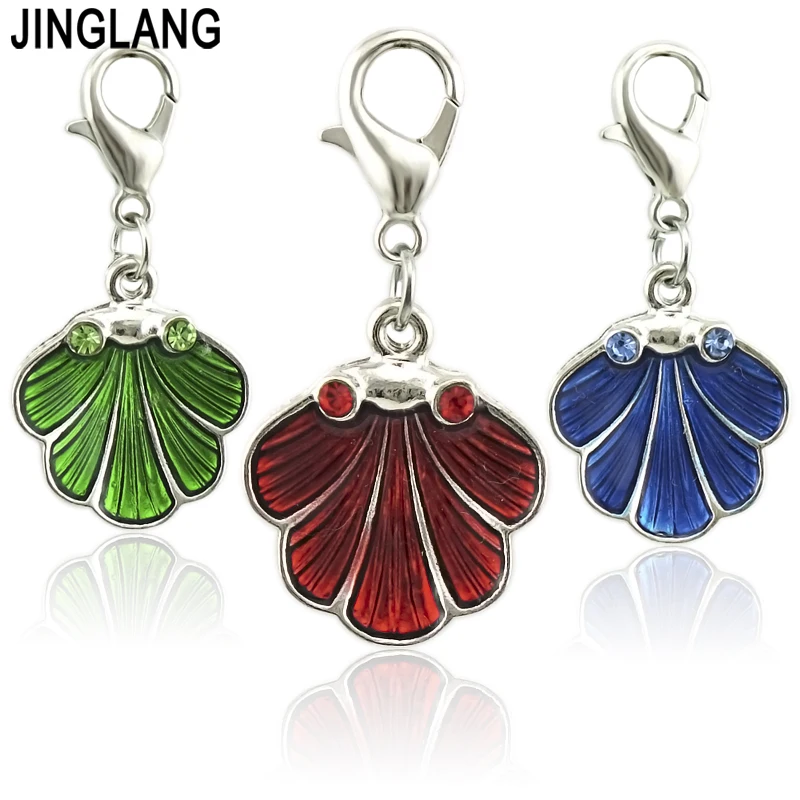 

JINGLANG Mixed Flowers Jewelry Flowers Charms Color Metal Zinc Alloy Trendy Mixed Pendant Charms Wholesale 50 Pieces