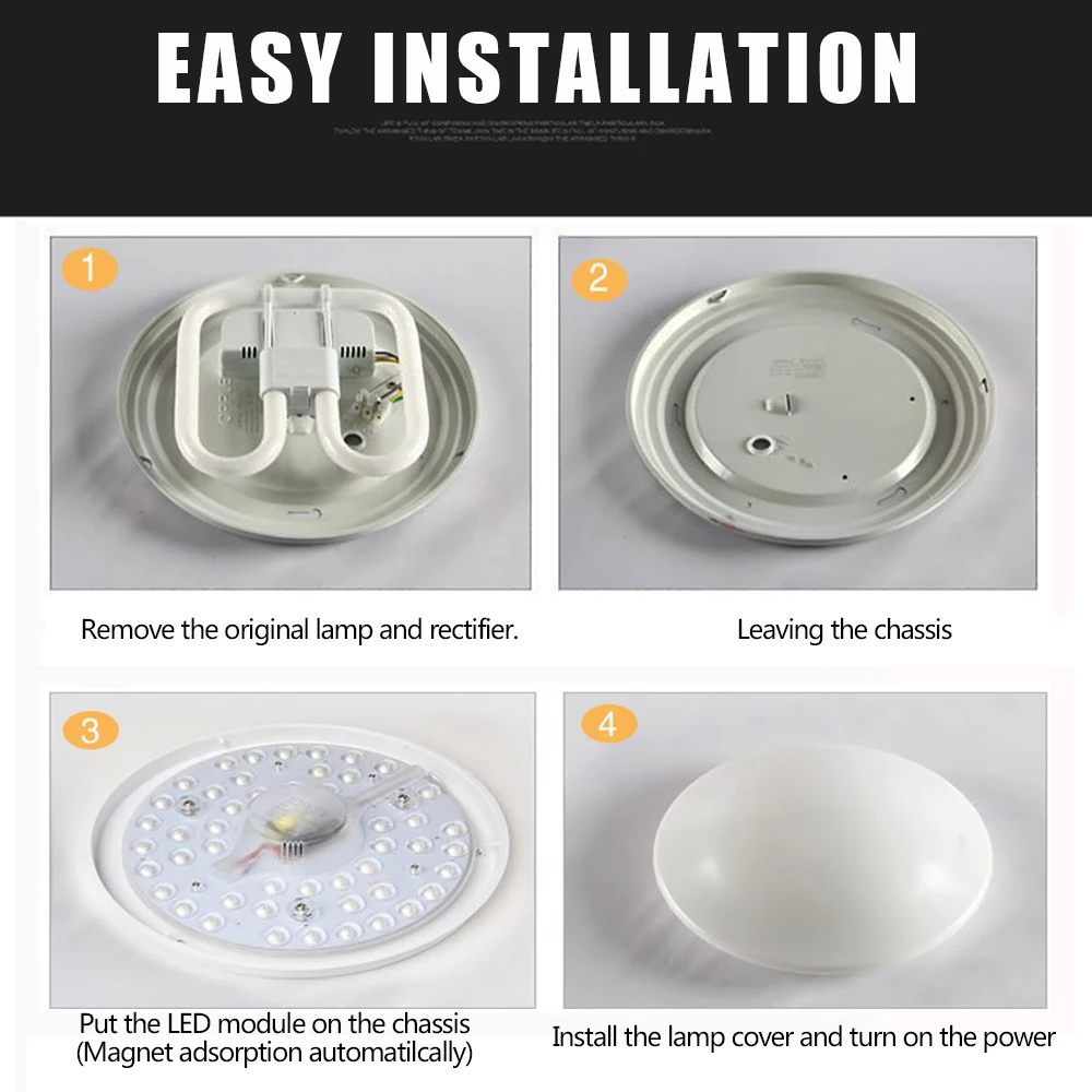 LED 모듈 조명 천장 램프, 에너지 절약, 천장 램프 교체, 거실 조명, 12W, 18W, 24W, 36W, AC220V, 230V, 240V
