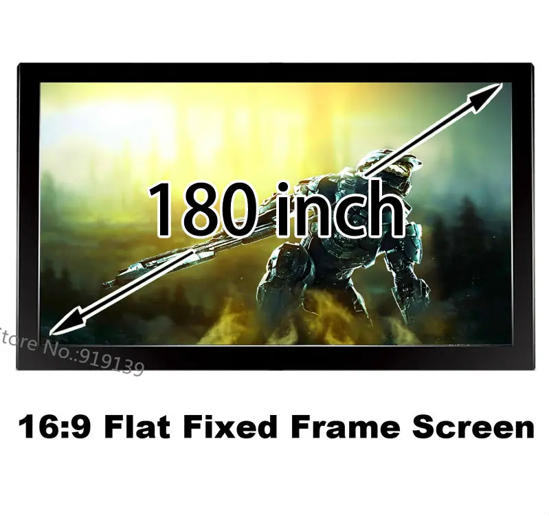 

Quality 3D Projection Screen 180 Inch Best Choice For Cinema Theater Room Projector Screens 16:9 Fast Shipping