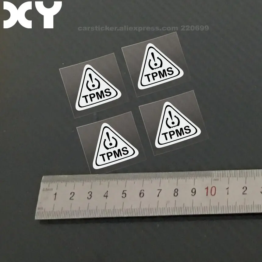 4 Pcs/Set Auto Tire Pressure Monitoring System (TPMS) Signs Mark Stickers Decals Waterproof  Car Accessories