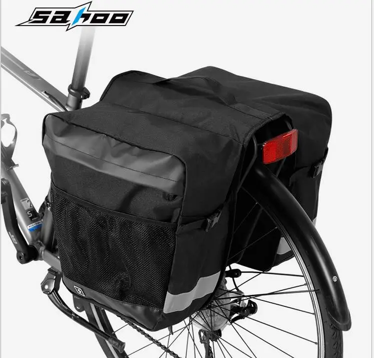 SAHOO bicycle bag, rear shelf bag, bicycle riding double bag, large capacity 28L, driving equipment