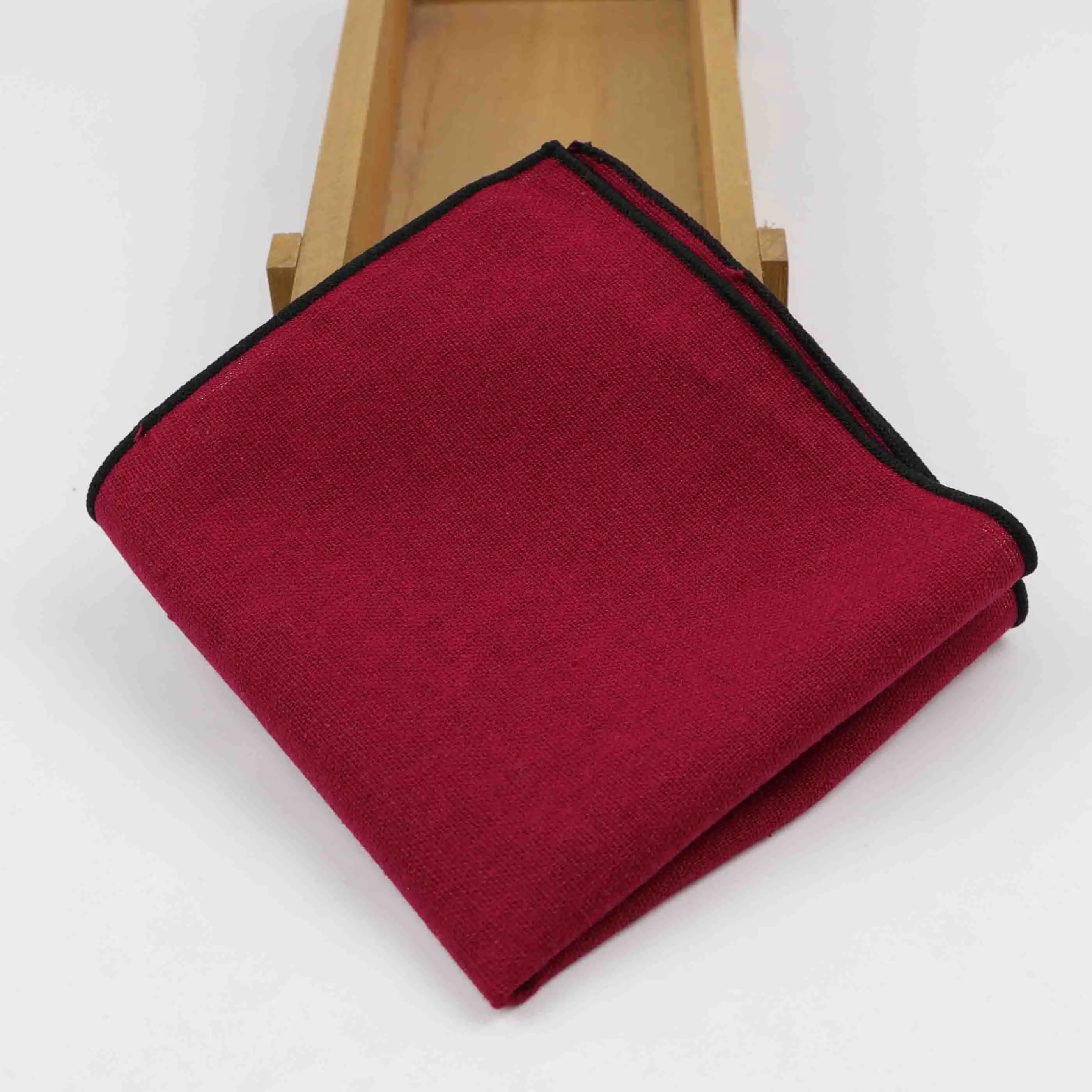 Men's Solid Cotton Handkerchiefs Pocket Square