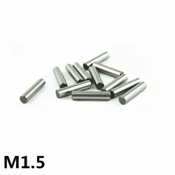 100pcs 1.5 mm Bearing Steel Cylindrical Pin Locating Pin Needle roller Thimble Length 4 5 6 7 8 10 11 12 14 16 17 18 21