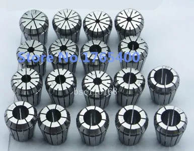 New 19 PCS ER32 SPRING COLLETS SET (Range 2mm-20mm) ER32 Collet Chuck CNC Mill