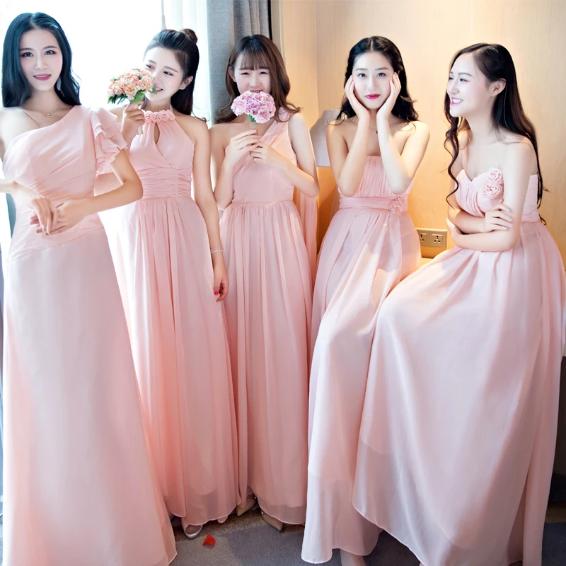 

Beauty Emily stage performance dresses Bridesmaid's dress custom a-line Bridesmaid dresses birthday Party gowns Vestido de festa