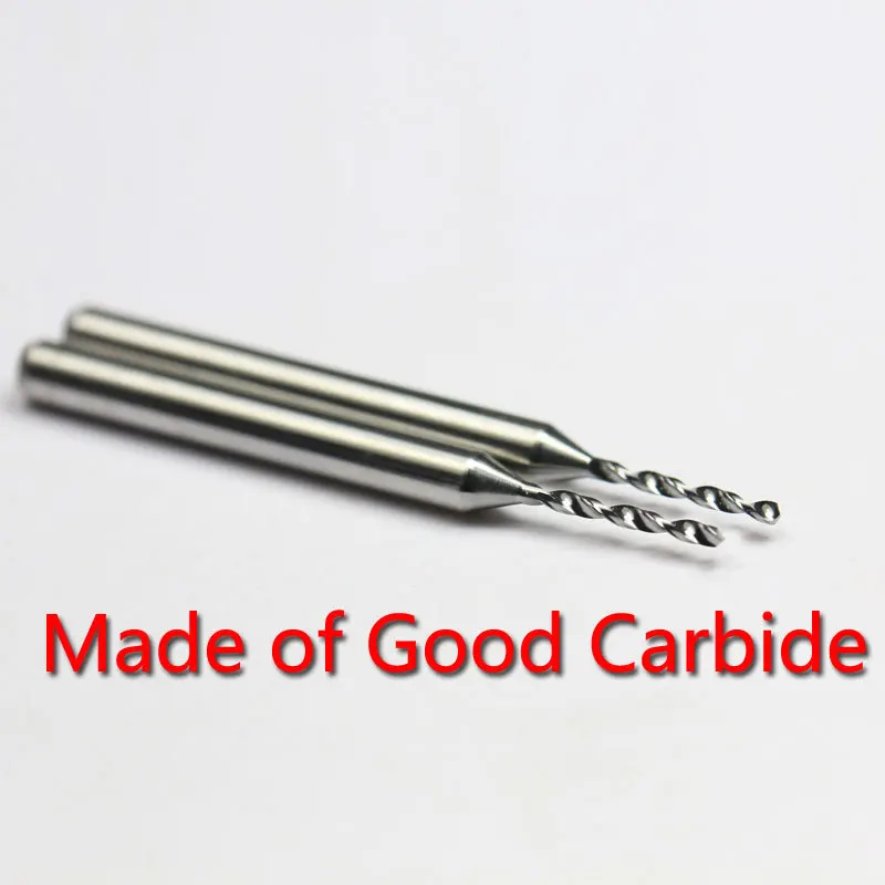 New 10pcs 1.4mm PCB Drill Bits, Carbide Micro Drill Bit, CNC Dremel Drilling hole on Print Circuit Board HUHAO