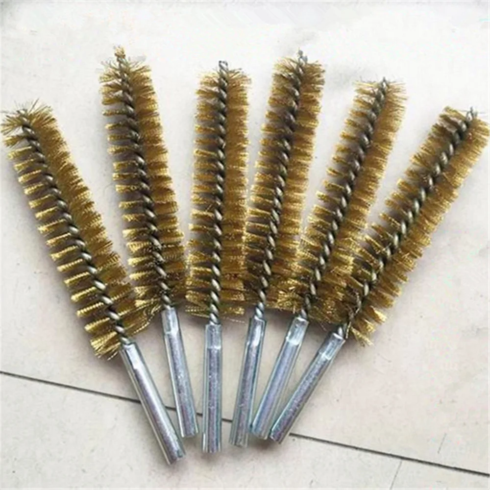 2pcs 20mm 25mm 30mm 35mm Brush Dia Brass Wire Pipe Tube Cleaning Chimney Brushs