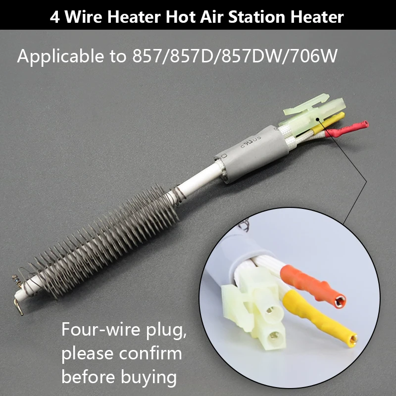 QUICK-Solda Estação Aquecedor Núcleo, Pistola De Ar Quente, Tubo De Aço, Tubulação De Aço, 857DW, 957DW, 706W