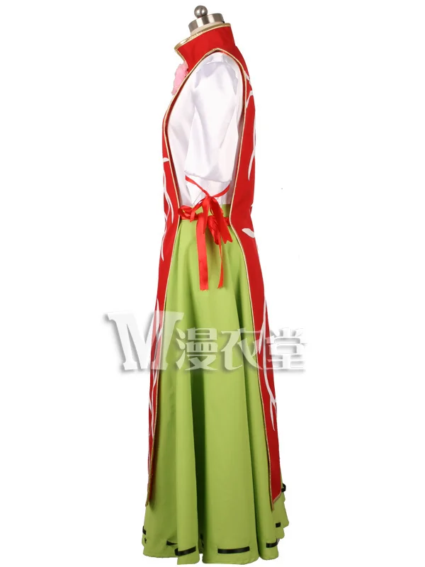 Touhou Project Wild and Horned Hermit Ibara Kasen Cosplay Costume Dresses M006