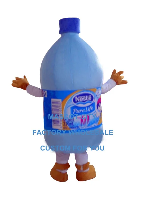 mineral water bottle mascot costume custom cartoon character cosplay adult size carnival costume 3519 image 3