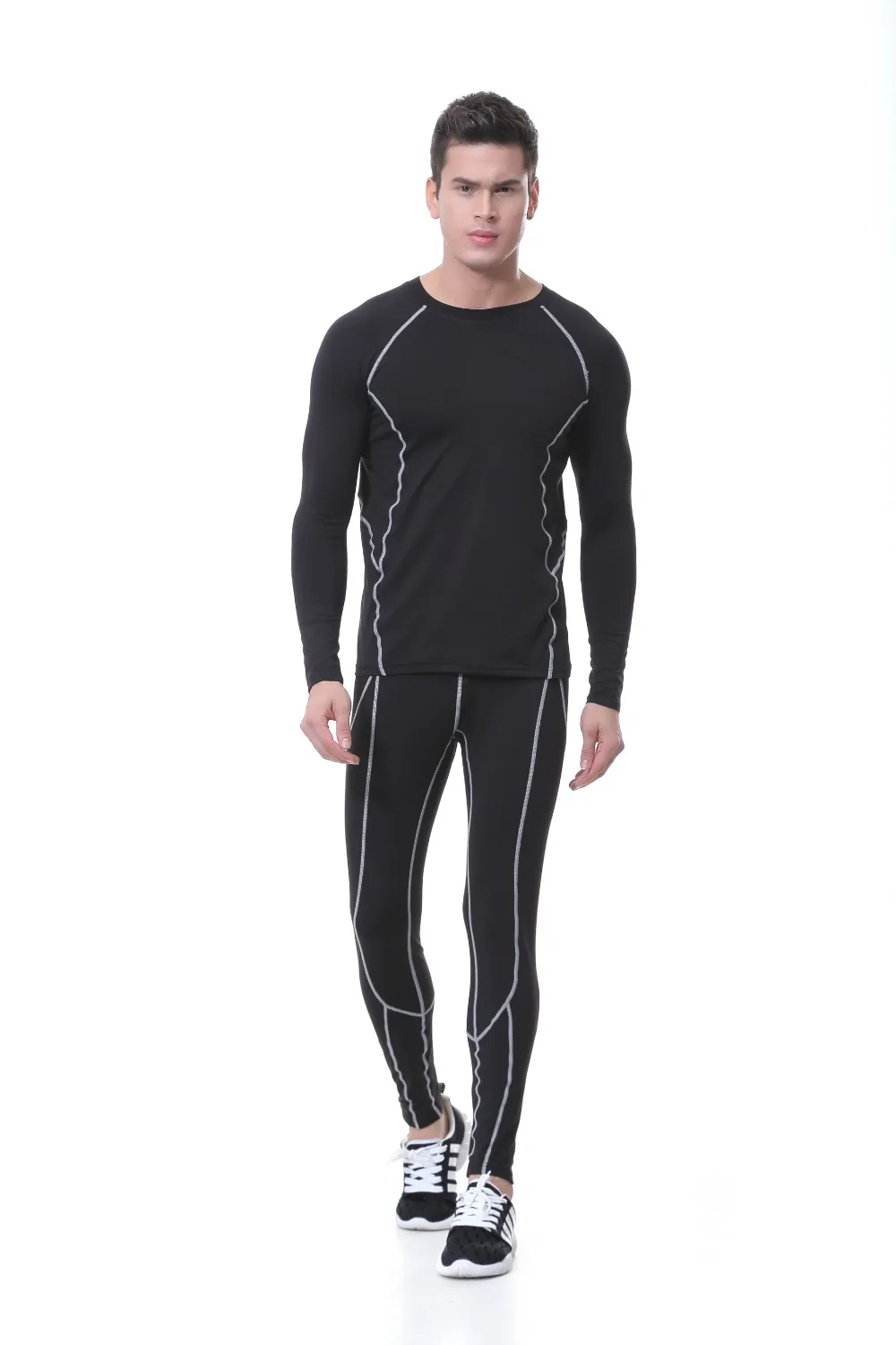 2016 17  thermal underwear men underwear sets compression underwear men fitness clothing