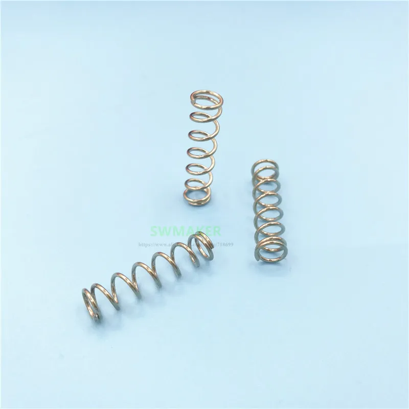 10pcs 0.8x6.35x25mm carbon steel Compression Spring Leveling heating bed Extruder Springs for Reprap Prusa Mendel