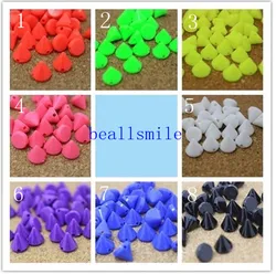 new ABS 10mm Sewing Spikes Punk Mixed Color Plastic Studs Nailhead Rivet DIY fIphones Mobile Accessory 10pcs/lot