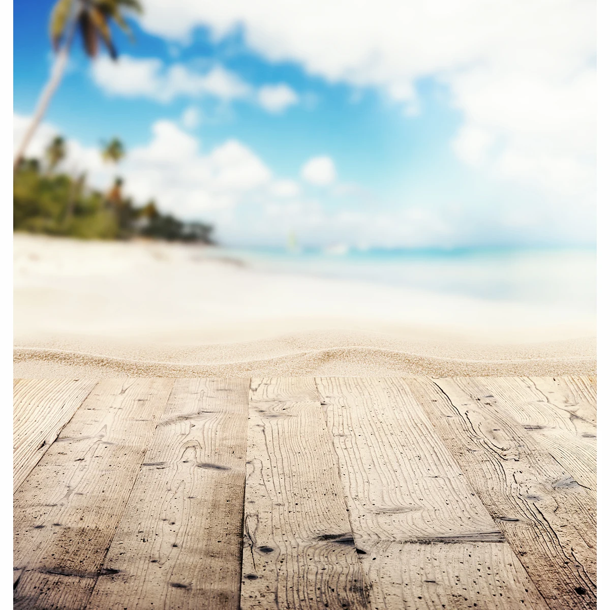 Allenjoy-fondo fotográfico con paisaje de verano, sesión fotográfica, suelo de madera, playa, playa, fotógrafo, fondos para estudio fotográfico