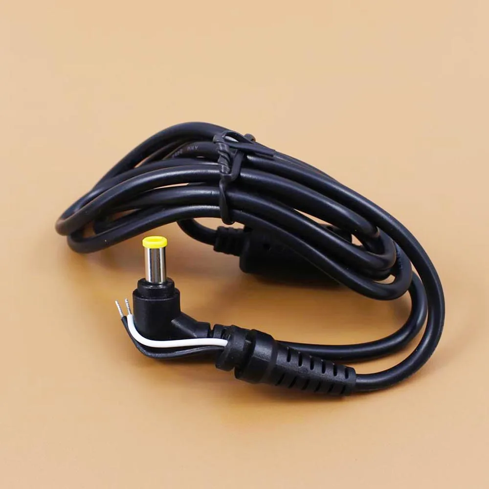 YuXi 1.1m 5.0x3.0 For Samsung notebook power plug DC charging cable 5.0*3.0mm needle with 1 elbow / 90 Right