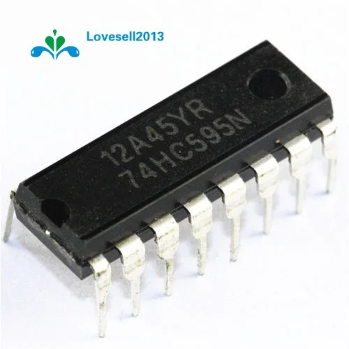 10Pcs SN74HC595N SN74HC595 74HC595N 74HC595 DIP-16 Shift Register 8-Bit DIP-16 IC 100% New Original