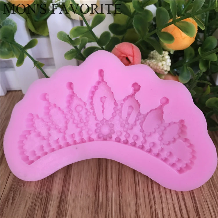 New Arrival Crown Shape Chocolate Candy Jllo 3D Silicone Mould Cartoon Figre/cake Tools Mold Sugar Craft Cake Decoration D202