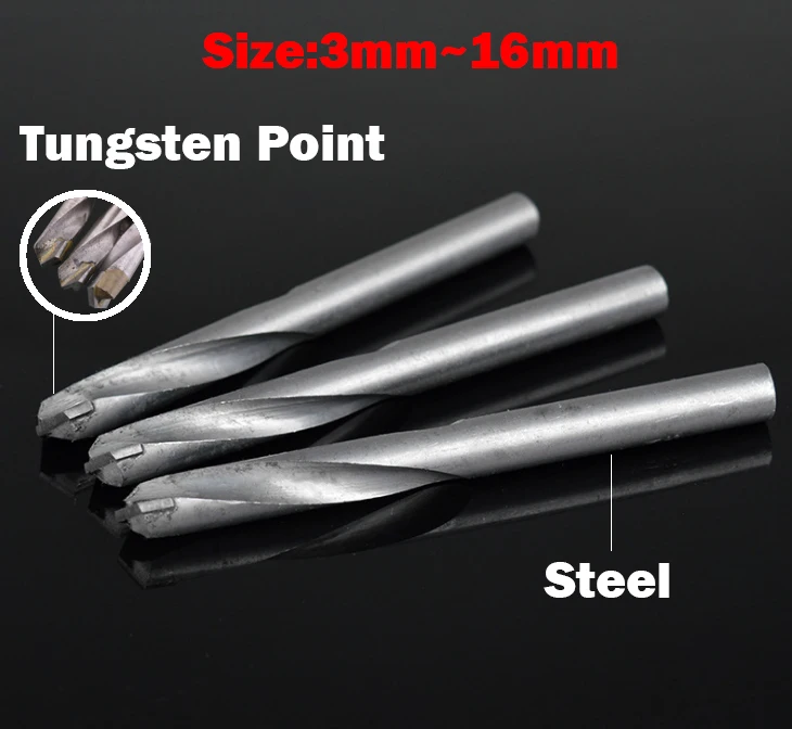 

4.5mm 5mm 5.2mm 5.5mm 5.8mm Nonferrous Metal Concrete YG8 Tungsten Steel Hard Alloy Carbide Point Straight Shank Twist Drill Bit