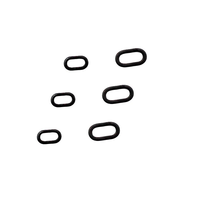 50PCS Carp Fishing Accessory Rig Rings  Anti Glare Oval Blow Back Rig Rings  Matt Black Terminal Tackle