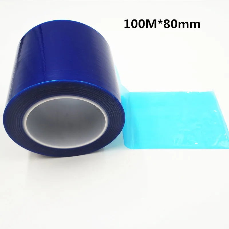 

PVC plating blue tape with high temperature Naisuan Jian protective film LCD maintenance tape Blue film tape 100M * 80mm