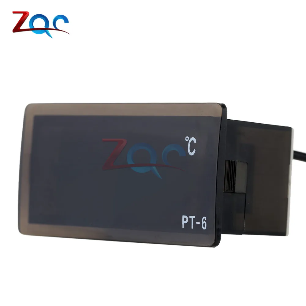 PT-6 Automotive Thermometer Digital Car Thermometer Vehicle Temperature Meter Monitor -40~110℃ with NTC Sensor