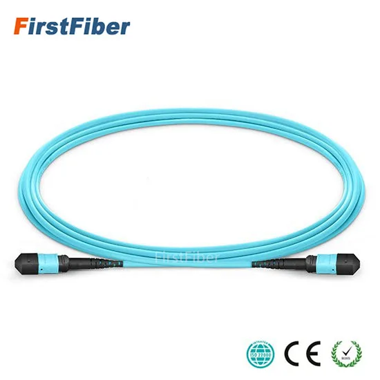 30m MPO Fiber Patch Cable OM3  UPC  fiber jumper Female to Female 12 Cores  optical Patch Cord multimode Trunk Cable,Type A /B/C