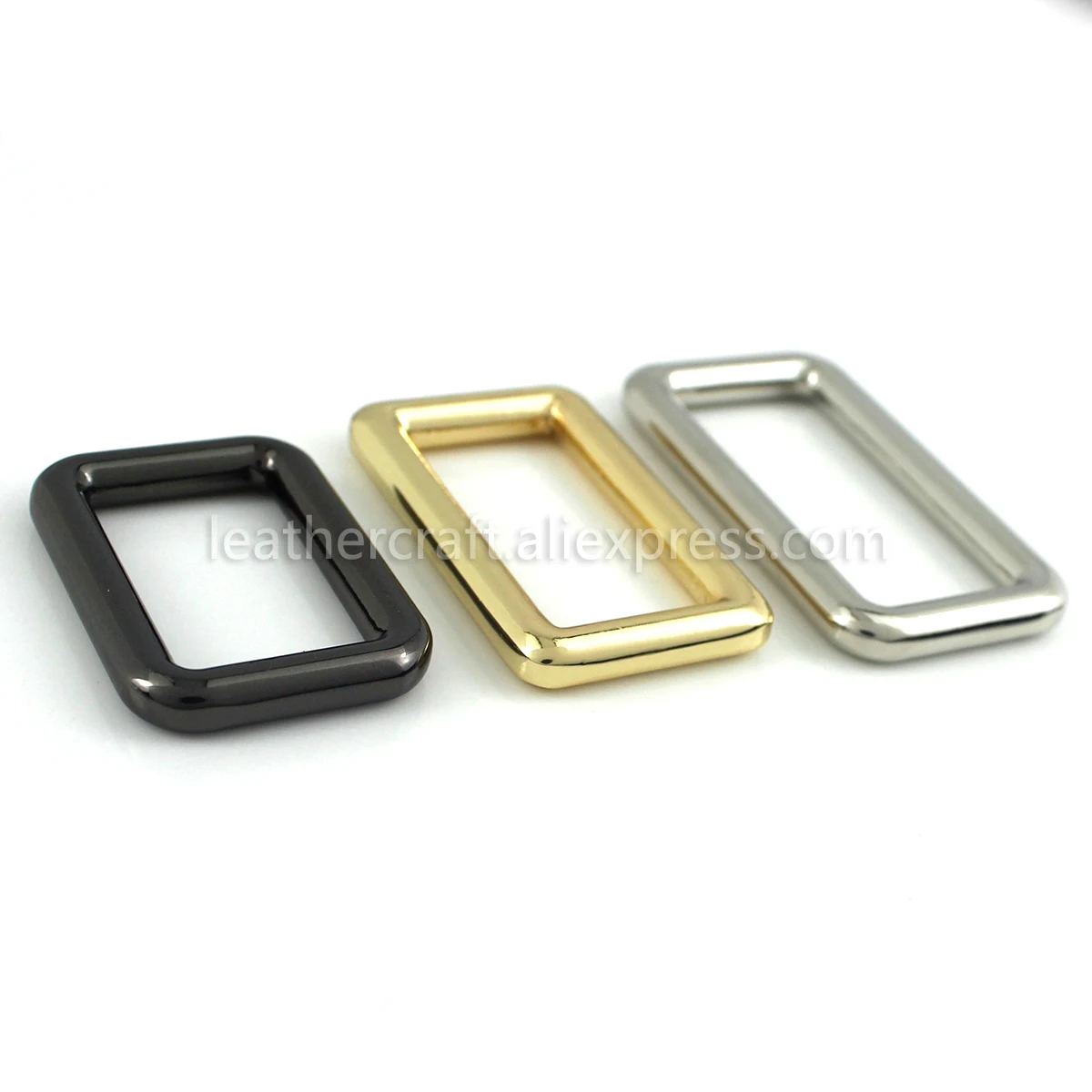 1pcs Metal mould cast Rectangle Ring Buckle Loops for Webbing Leather Craft Bag Strap Belt Buckle Garment Luggage DIY Accessory