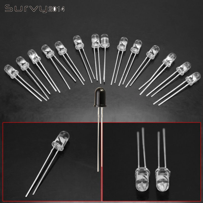 20/50/100PCS 3/5mm IR infrared F3/F5 940nm 850nm High Power Launch emission tube diode LED Lamp Emitting