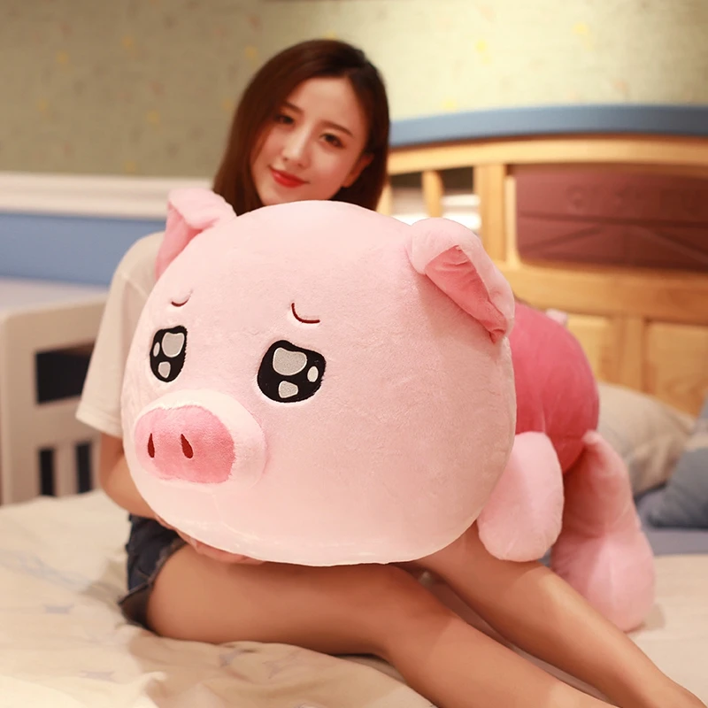 

Lovely Pink Pig Plush Toy Giant Soft Fat Kawaii Piggy Doll Cartoon Pillow for Children Gift Deco 35inch 90cm DY50661