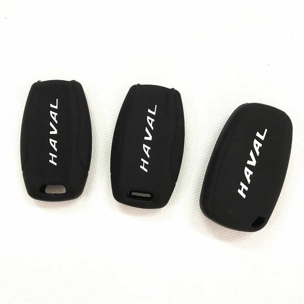 Accesorios de 3 botones para coche funda de silicona para llavero Protector para gran pared HAVAL H2 H6 H7 H8 H9 H2S m6 C50