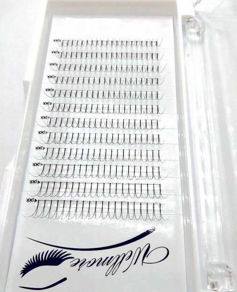 2021 New 2/3/4/5/6D Russian Volume Eyelashes Extension Long Stem Pre made Fans C/D curl Mink Lash Eyelash Individual Extensions