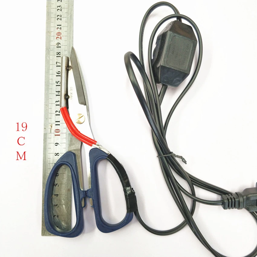 Electric Heating Tailor Scissors Power Hot Scissors Knife Heated Pen Working Indicator For Cloth Cutting Electric Scissors 토리배가위