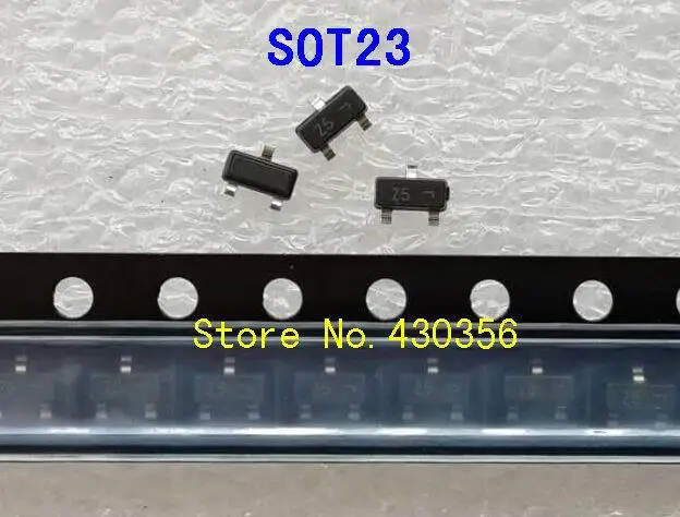 100pcs  SOT23  Zener diode   BZX84C9V1  BZX84C8V2  BZX84C7V5  BZX84C6V8  BZX84C6V2  BZX84C5V6  BZX84C5V1  BZX84C4V7  BZX84C4V3