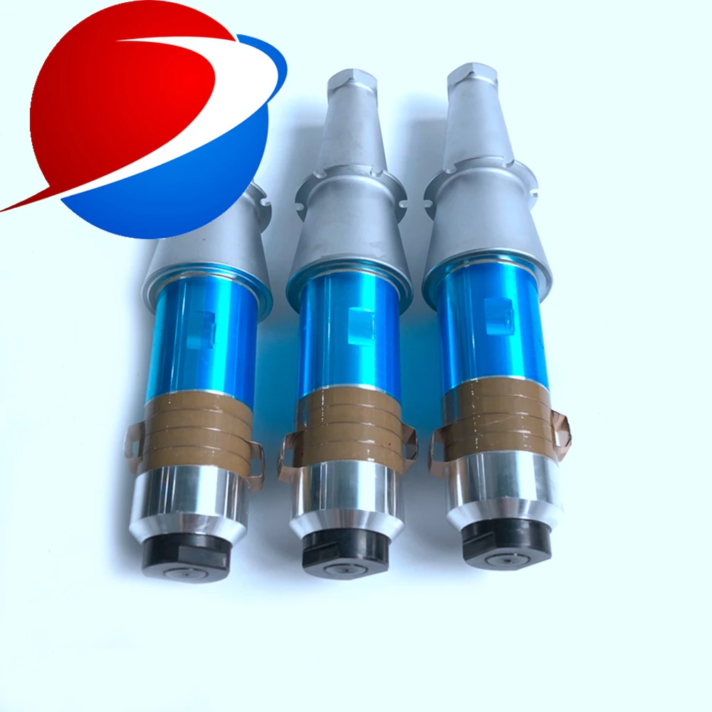 Ad alta potenza piezoelettrico saldatore ad ultrasuoni trasduttore 1000W 15khz per la saldatura di plastica macchina e macchina di taglio trasduttore