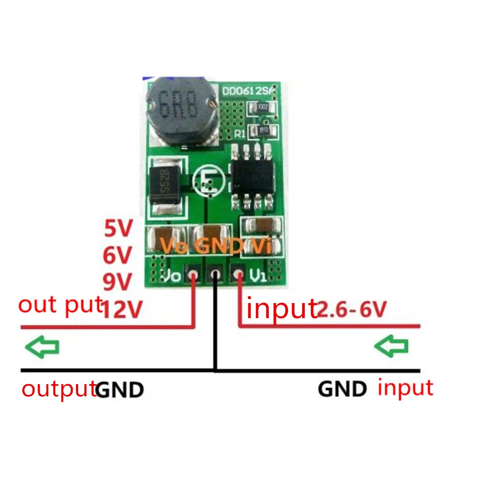 5V 12V 15W 부스트 컨버터 전원 모듈 3.3 3.7V 3.8V 4.2V 5V 6V 9V