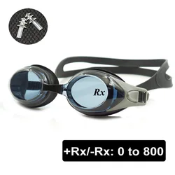 Gafas de natación ópticas + gafas de natación graduadas rx-rx para adultos y niños, diferentes fuerzas, cada ojo con tapones para los oídos gratis